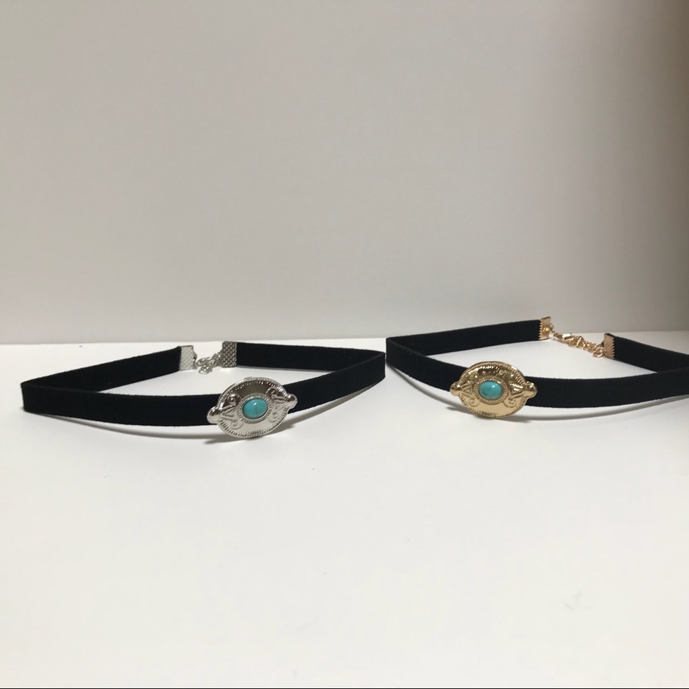 Black & Turquoise Choker —Like No Other